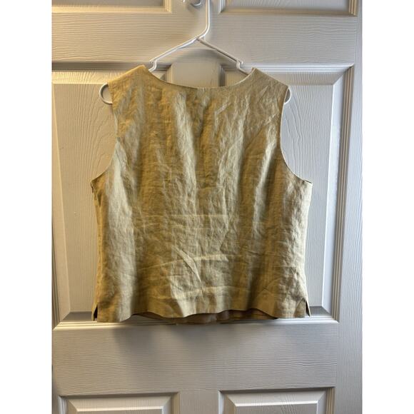 Merona Tan Linen Tank Top XL - Picture 3 of 5